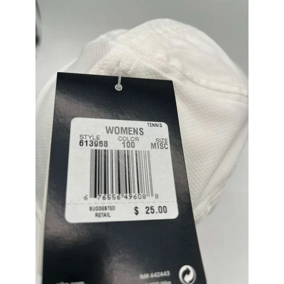New NIKE Womens Featherlight 2.0 Adj. Tennis Hat Cap White 613968-100 Rare 2013